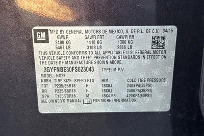 2015 Cadillac SRX Luxury Collection