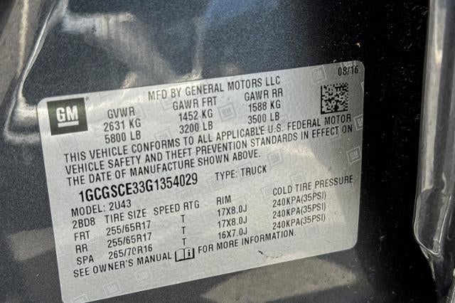 2016 Chevrolet Colorado 2WD LT