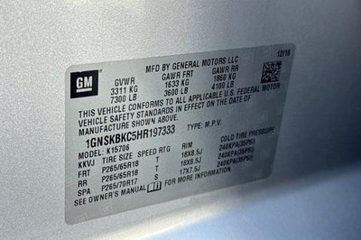 2017 Chevrolet Tahoe LT