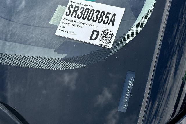 2019 Land Rover Range Rover Evoque SE