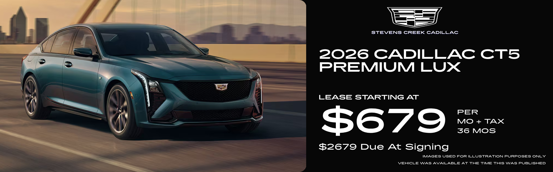Select 2026 Cadillac CT5 Premium Lux